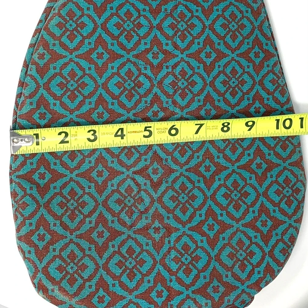 KAVU Rope Sling Bag Crossbody Desert Mosaic Brown Teal Hiking Camping NICE